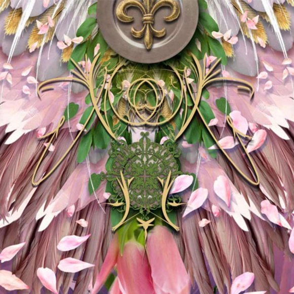 Pink & Lavendar Angel Feather Wings Pure Silk Fantasy Scarf Shawl - Picture 15 of 16